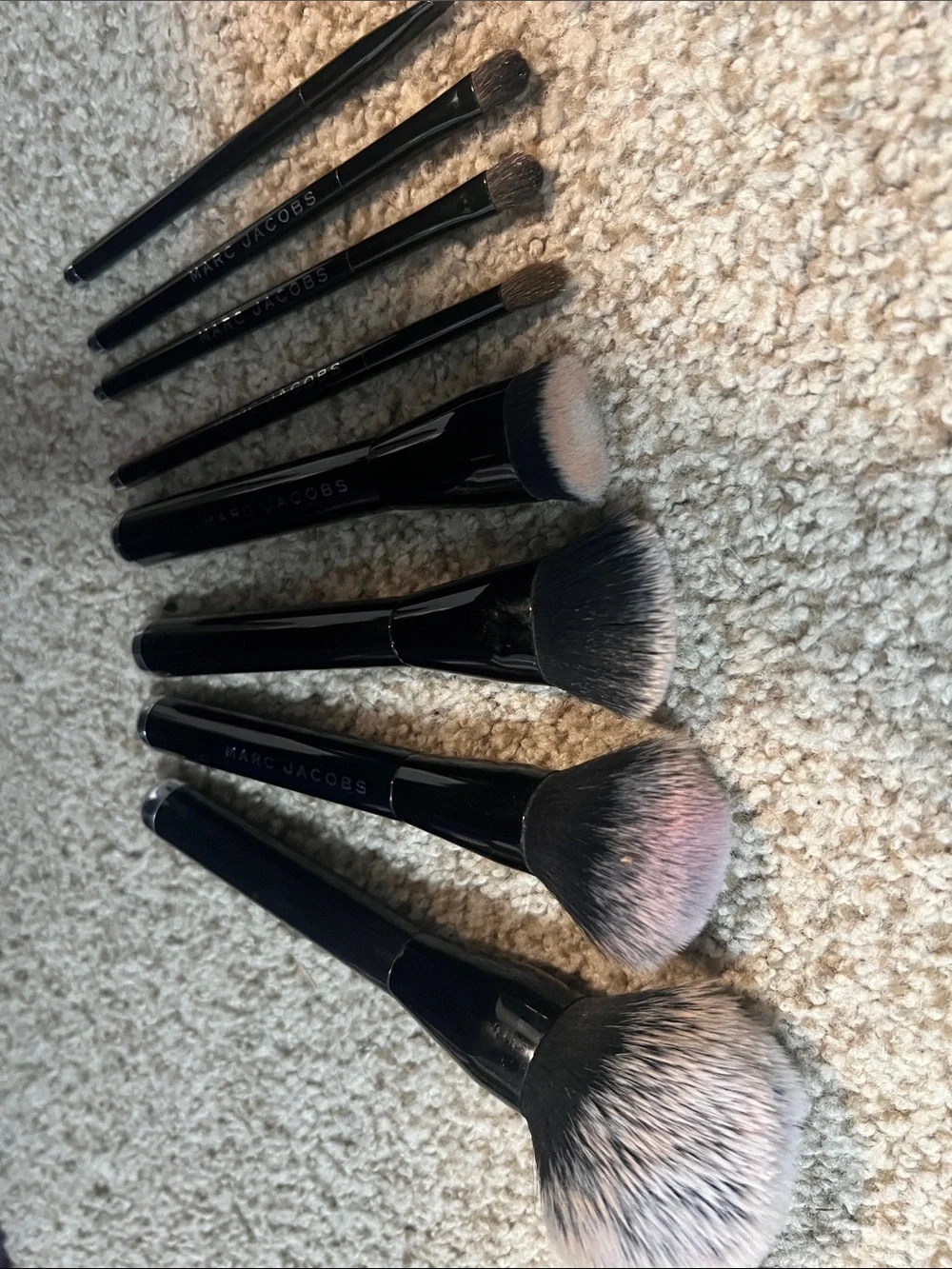 ❤️ MARC JACOBS Huge Lot of 8 Face & Eyeshadow Makeup Brushes DISCONTINUED L👀K ❤️
